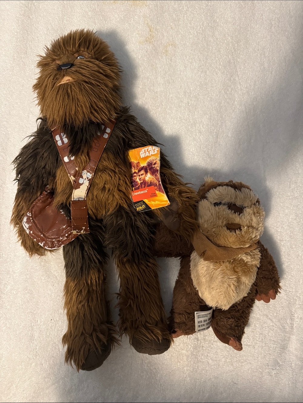 Star Wars Chewbacca & Ewok Plush Duo - Brown